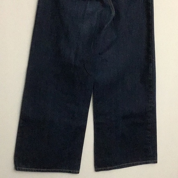 Eve Denim Charlotte High Rise Wide Leg Jeans Made in USA Size 25 EUC Dark Wash - Picture 8 of 14